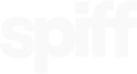 Faint white “spiff” logo on a light background