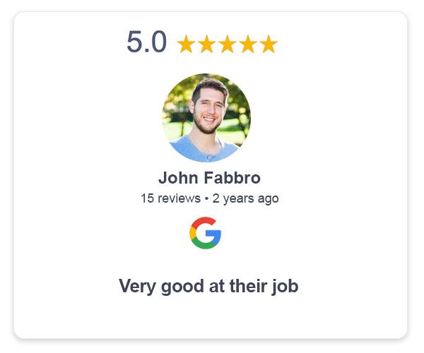 John F. 5 star Google review for Tombari Electric's residential electrician Sudbury | 5 star review for electrician Sudbury Ontario 