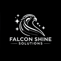 It is a logo for falcon shine solutions.