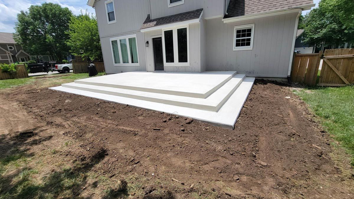 Custom--Built Concrete Patio in Kansas City, MO