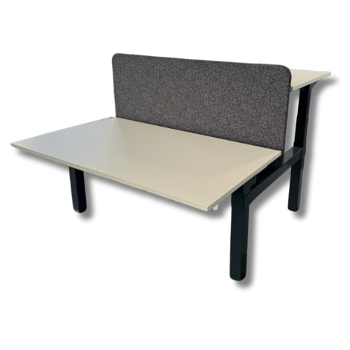 White office pedestal with three drawers and a lock.