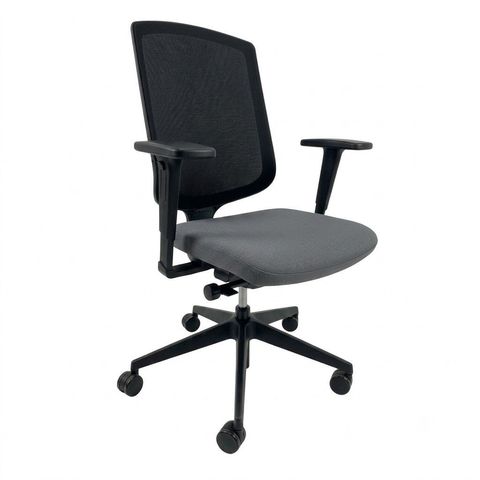 Refurbished Senator Clipper mesh task chair with a grey seat
