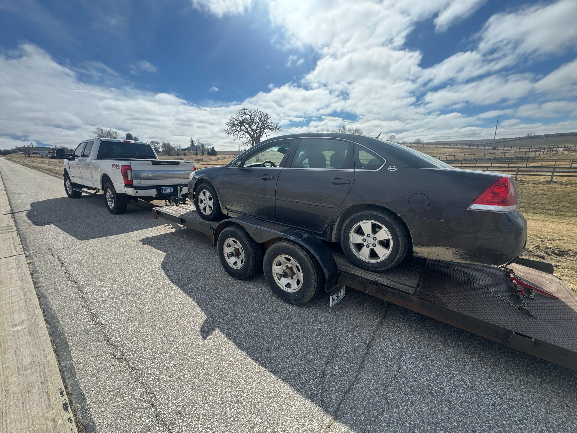 Junk vehicle safely loaded and hauled away in Preston, MN. Junk vehicle safely loaded and hauled away in Preston, MN.
