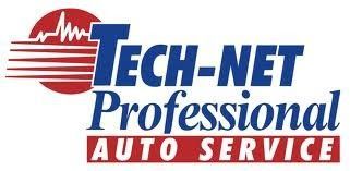 The logo for tech-net professional auto service