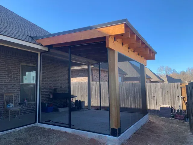 West Monroe LA Pool Screen Enclosure Install