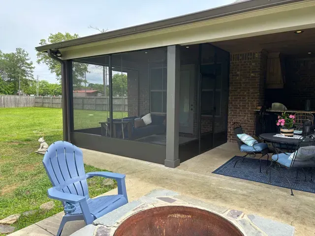 West Monroe LA Screened Patio Extension