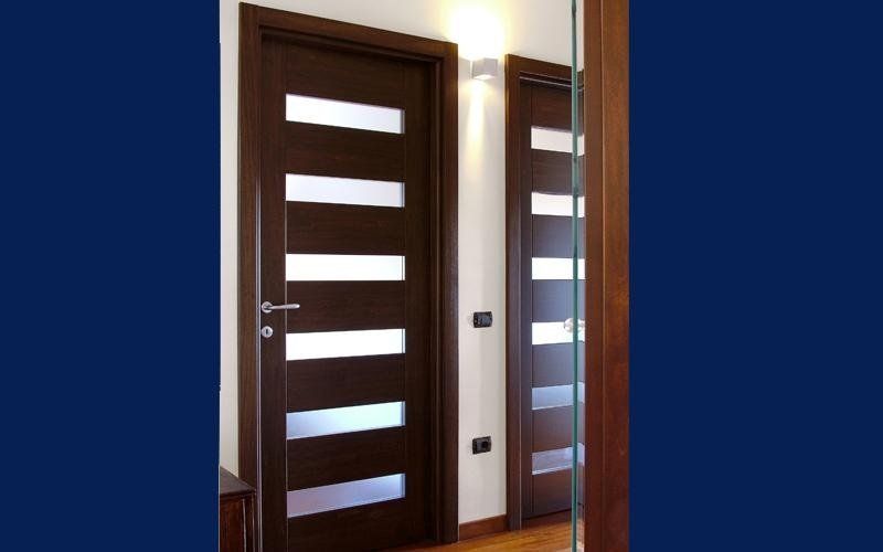 Porta blindata effetto legno