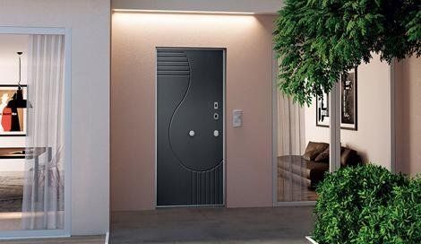 Portone blindato scuro