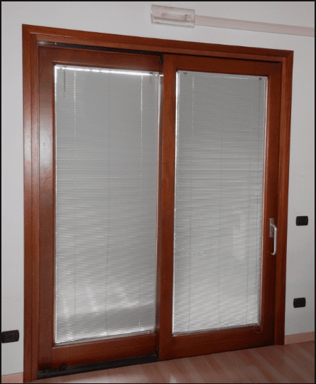 Porta in legno-alluminio