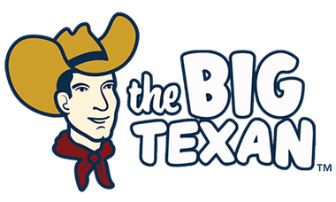 The big texan logo shows a cowboy wearing a cowboy hat and scarf.