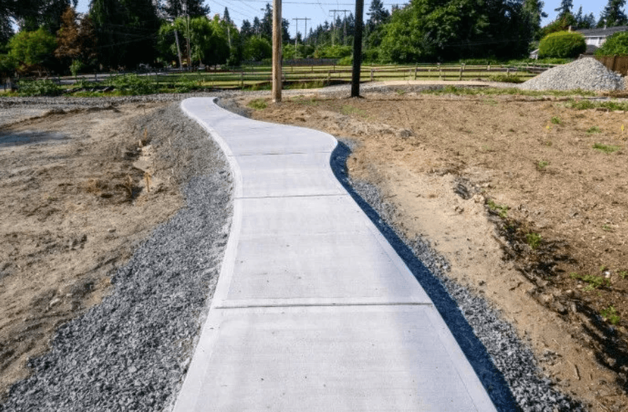 concrete sidewalk installation in coon rapids, MN