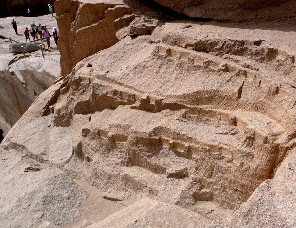 Aswan quarry red granite