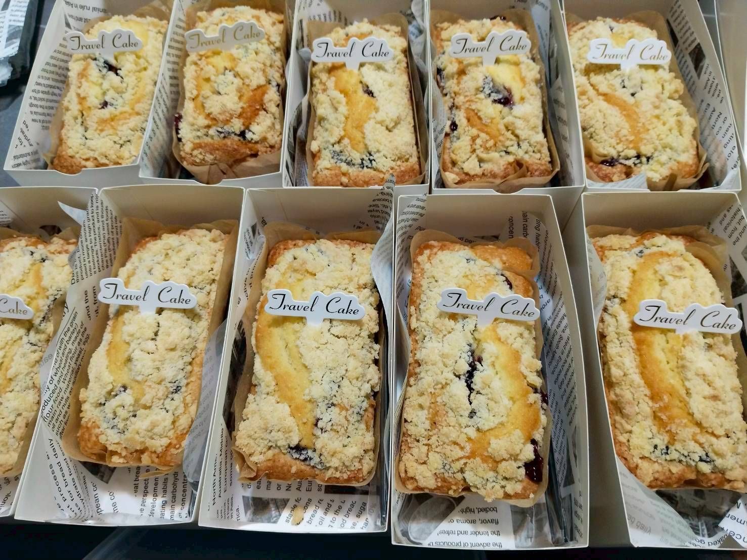 酥頂藍莓磅蛋糕