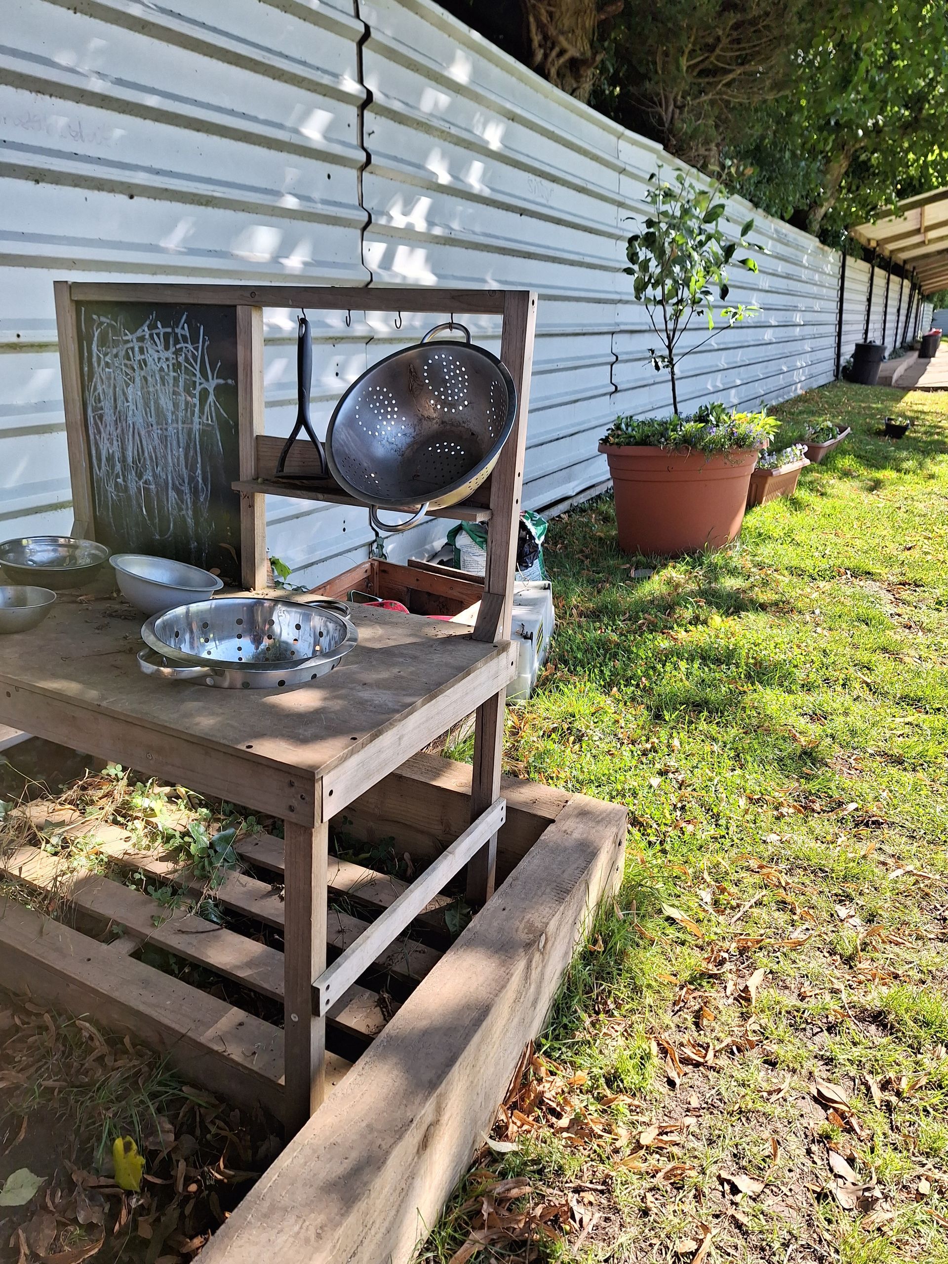 Outdoor play area at Pendley Day Nursery