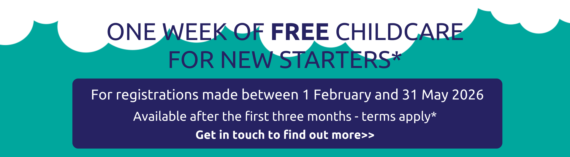 Pendley Day Nursery Promotional Web Banner