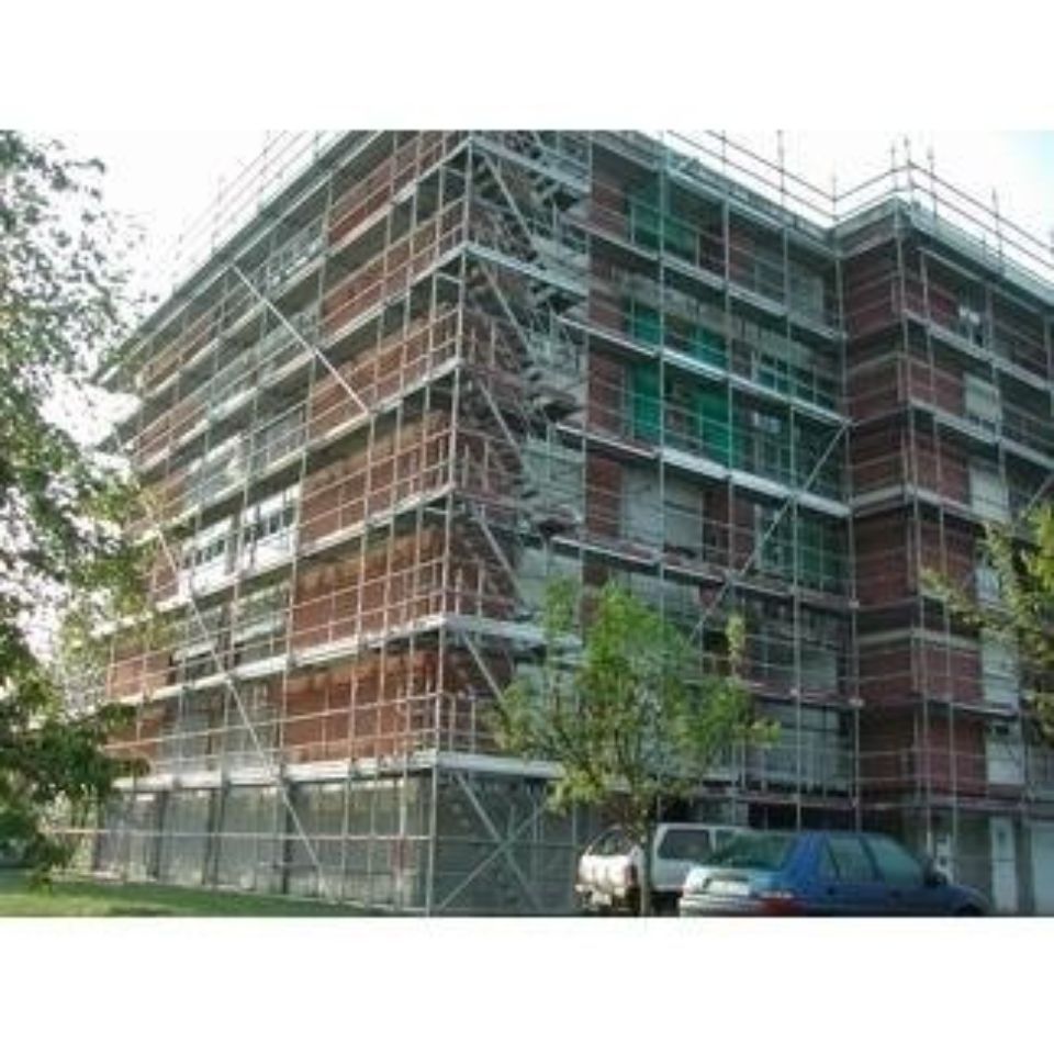 Copertura con ponteggi