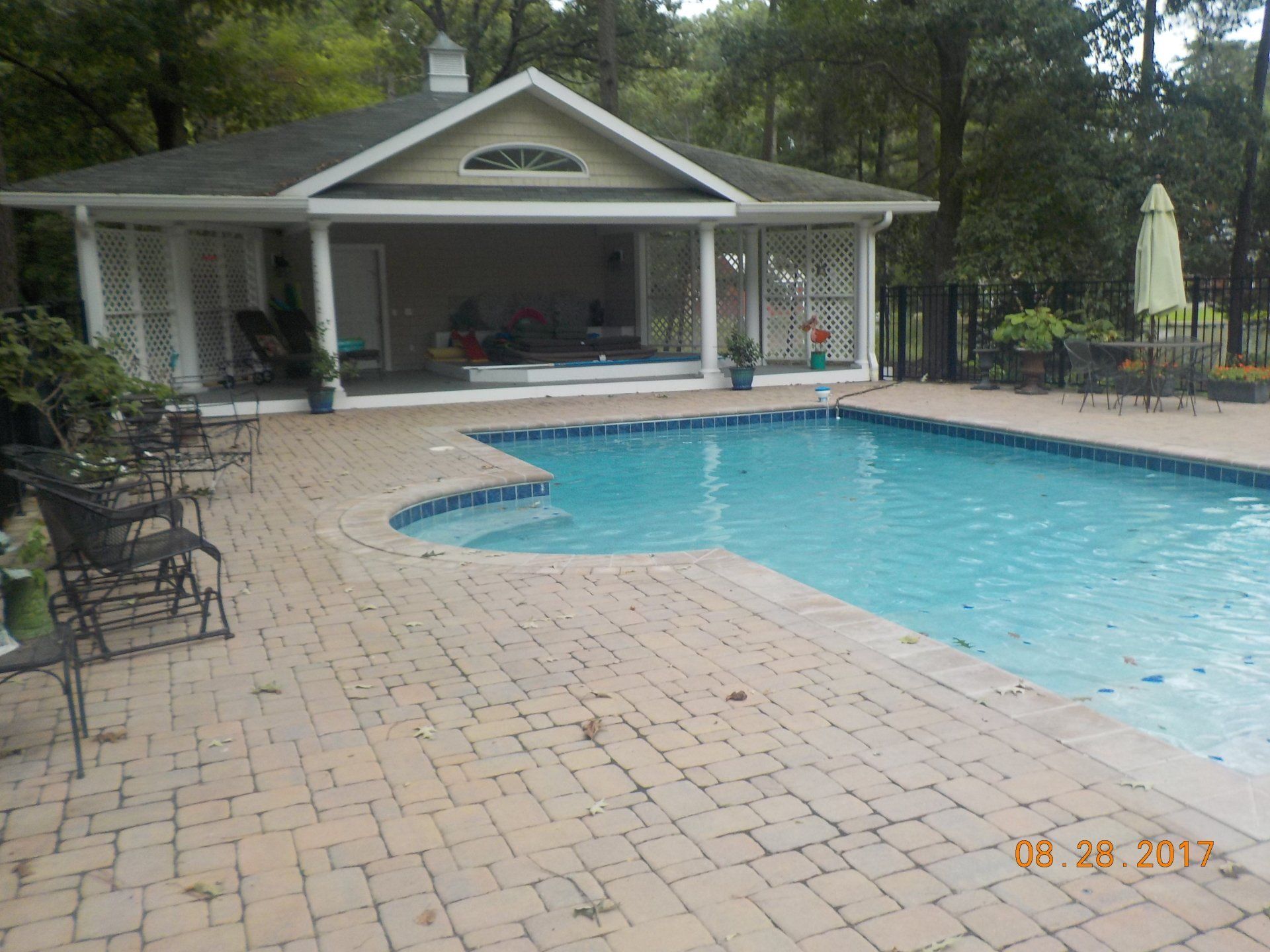 Commercial Landscaping — Outside Paver With Swimming Pool in Shacklefords, VA
