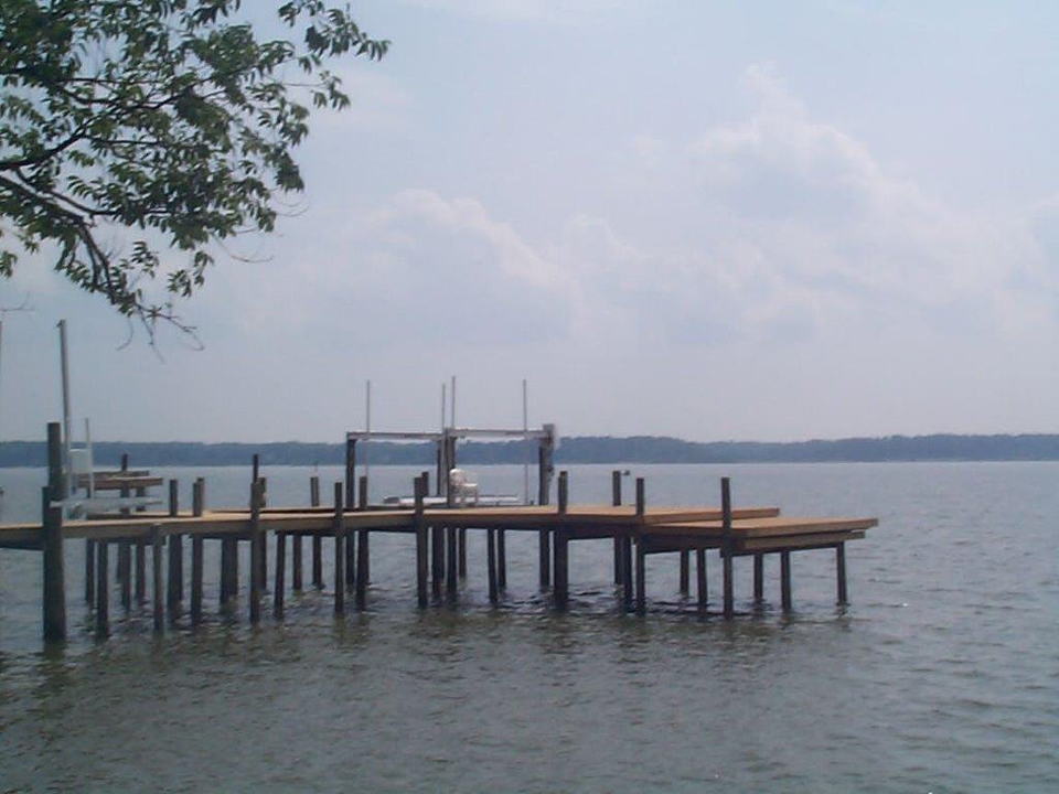 Marine Construction — Wooden Dock On Far View in Shacklefords, VA