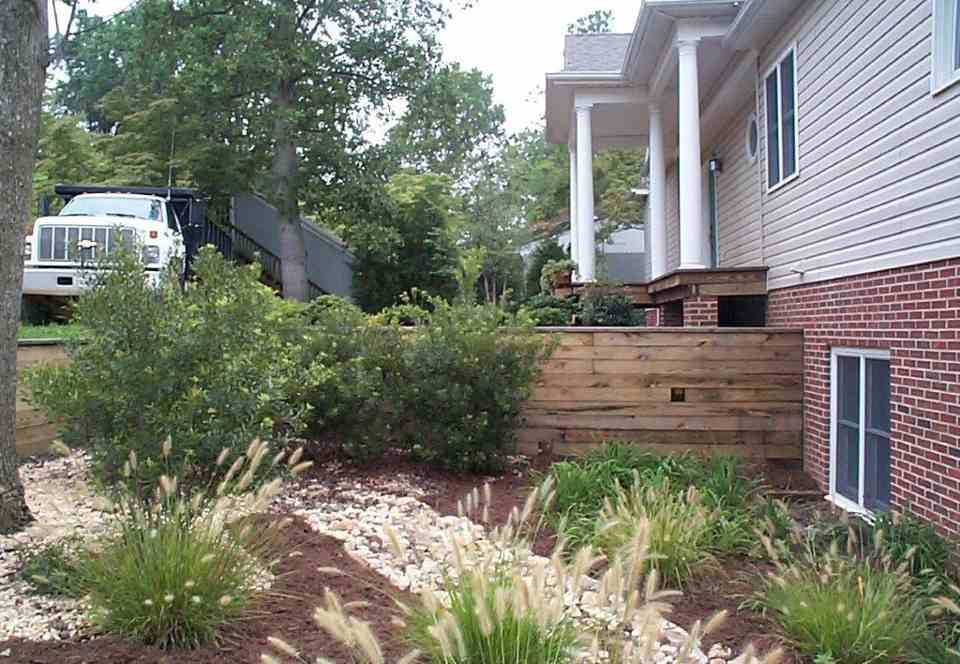 Custom Home Construction — Backyard Landscape in Shacklefords, VA