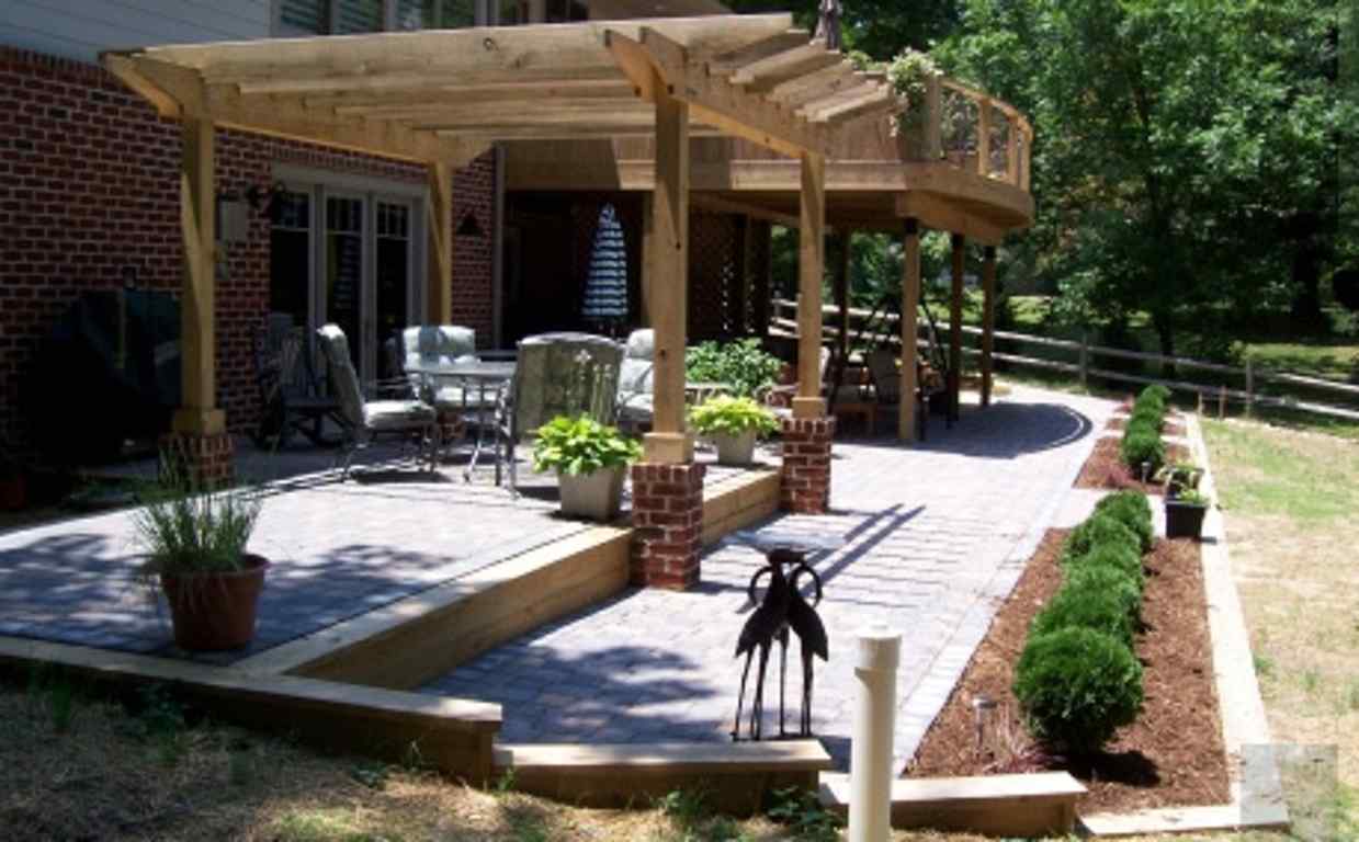 Hardscape Installation Williamsburg, VA — Patio With Chairs And Table in Shacklefords, VA