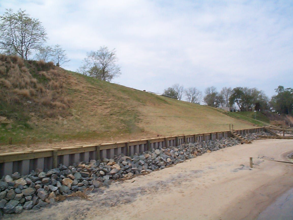 Land Grading — Seawall And Uphill in Shacklefords, VA