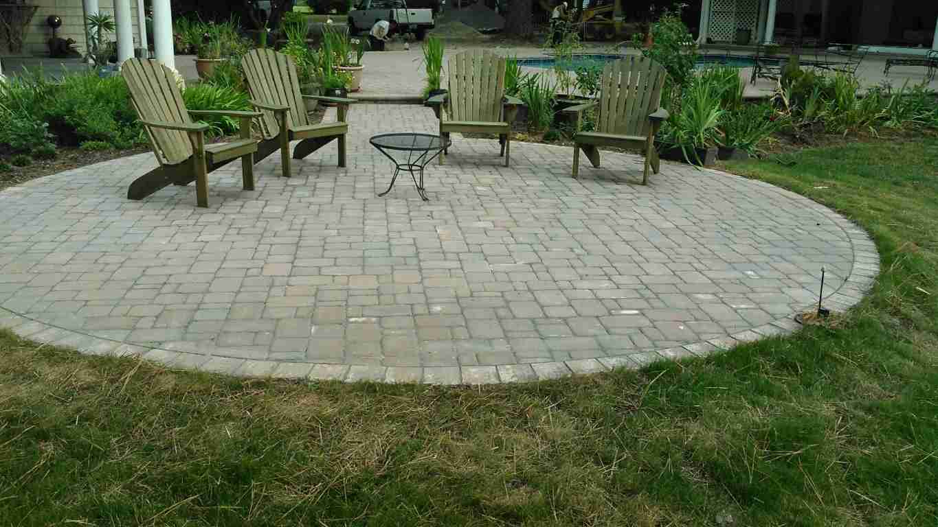 Landscape Installation — Patio with Hardscaping in Shacklefords, VA