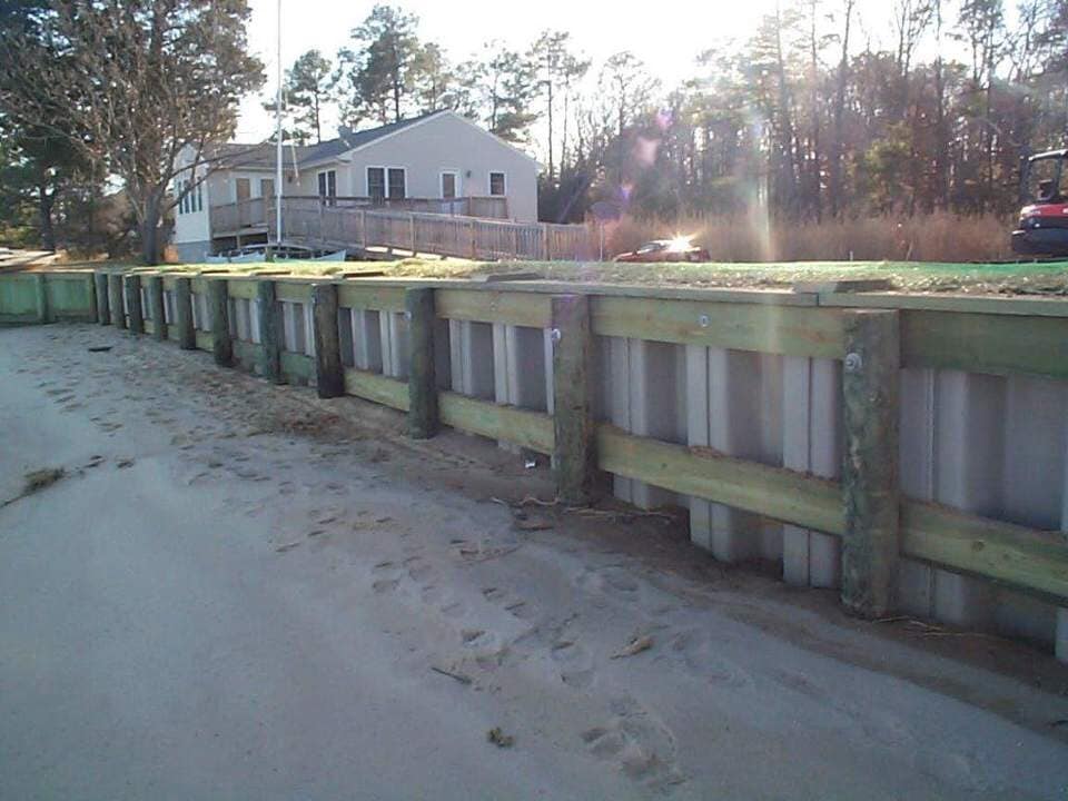 Bayscapes Clearing — Large Seawall in Shacklefords, VA