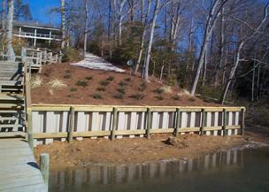 Bayscapes Repair — dock With Side Fence And House On Top Hill in Shacklefords, VA