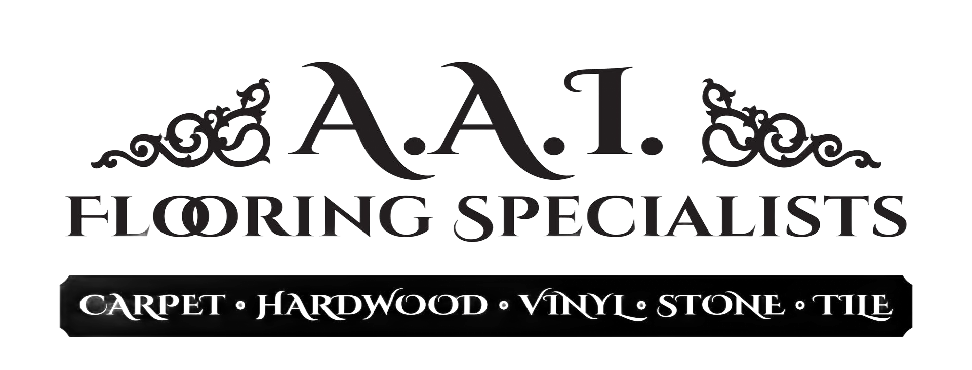 Logo for A.A.I. Flooring Specialists, includes text: