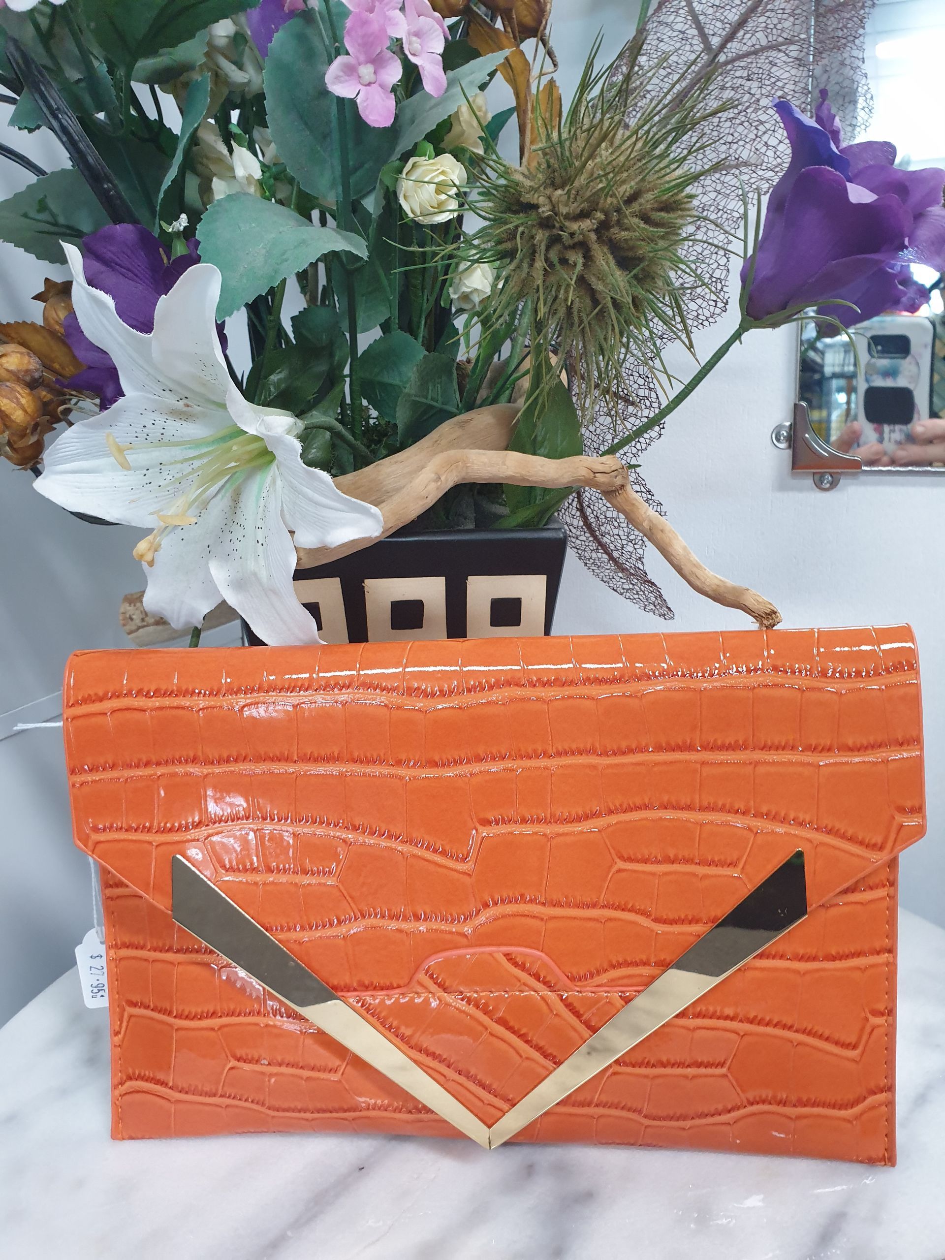 Orange Clutch Bag — Shona's Lingerie in Hermit Park, QLD