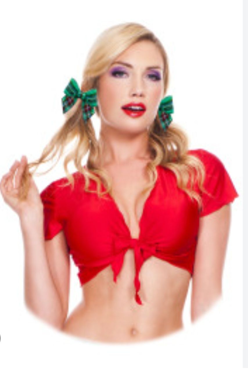 Music Legs 25076 Lycra Front Tie Top — Shona's Lingerie in Hermit Park, QLD