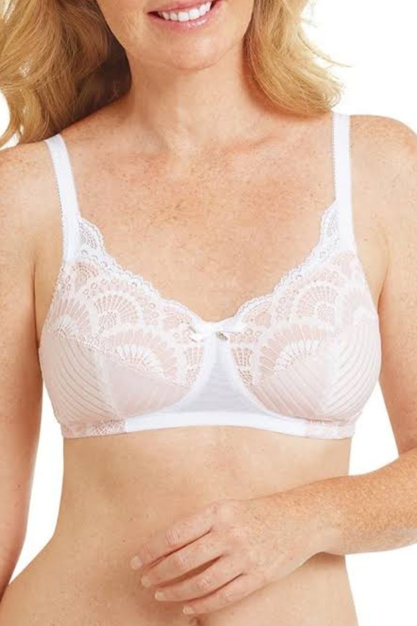 Amoena 44505 Karolina White and Sand — Shona's Lingerie in Hermit Park, QLD