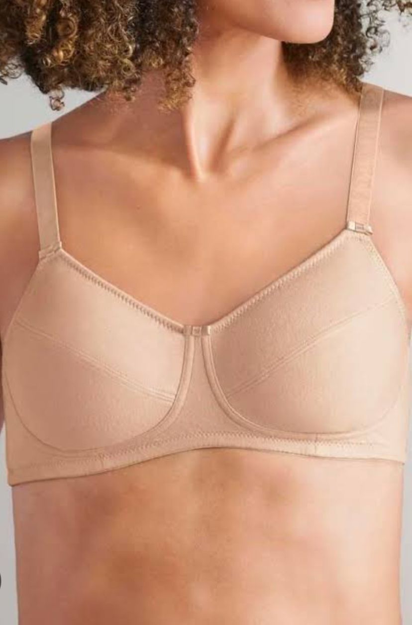 Amoena 872 Ruth Sand Wirefree Mastectomy Cotton Bra — Shona's Lingerie in Hermit Park, QLD