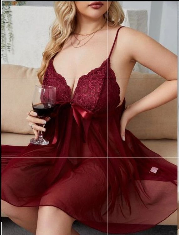Burgundy Mesh and Lace — Shona's Lingerie in Hermit Park, QLD