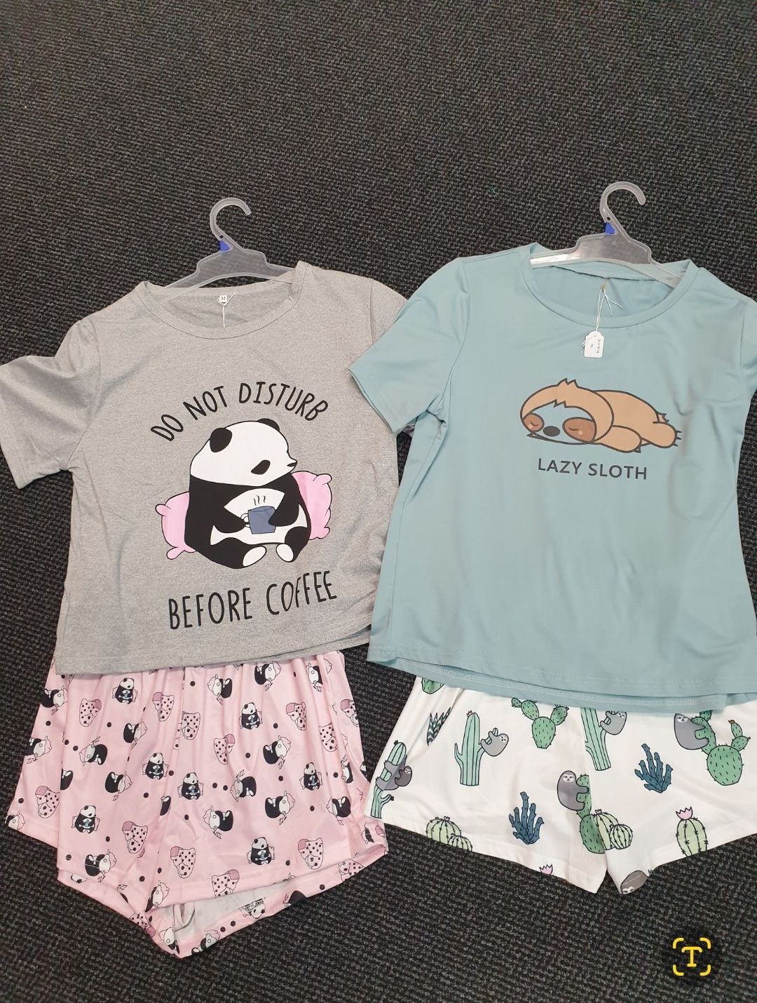 Cotton Knit Shortie Pyjamas — Shona's Lingerie in Hermit Park, QLD