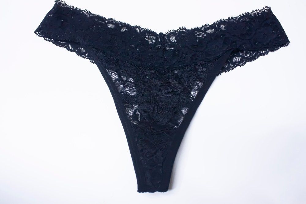 Sexy Black Floral Lace Luxury Elegant Women Thong Panty — Shona's Lingerie in Hermit Park, QLD