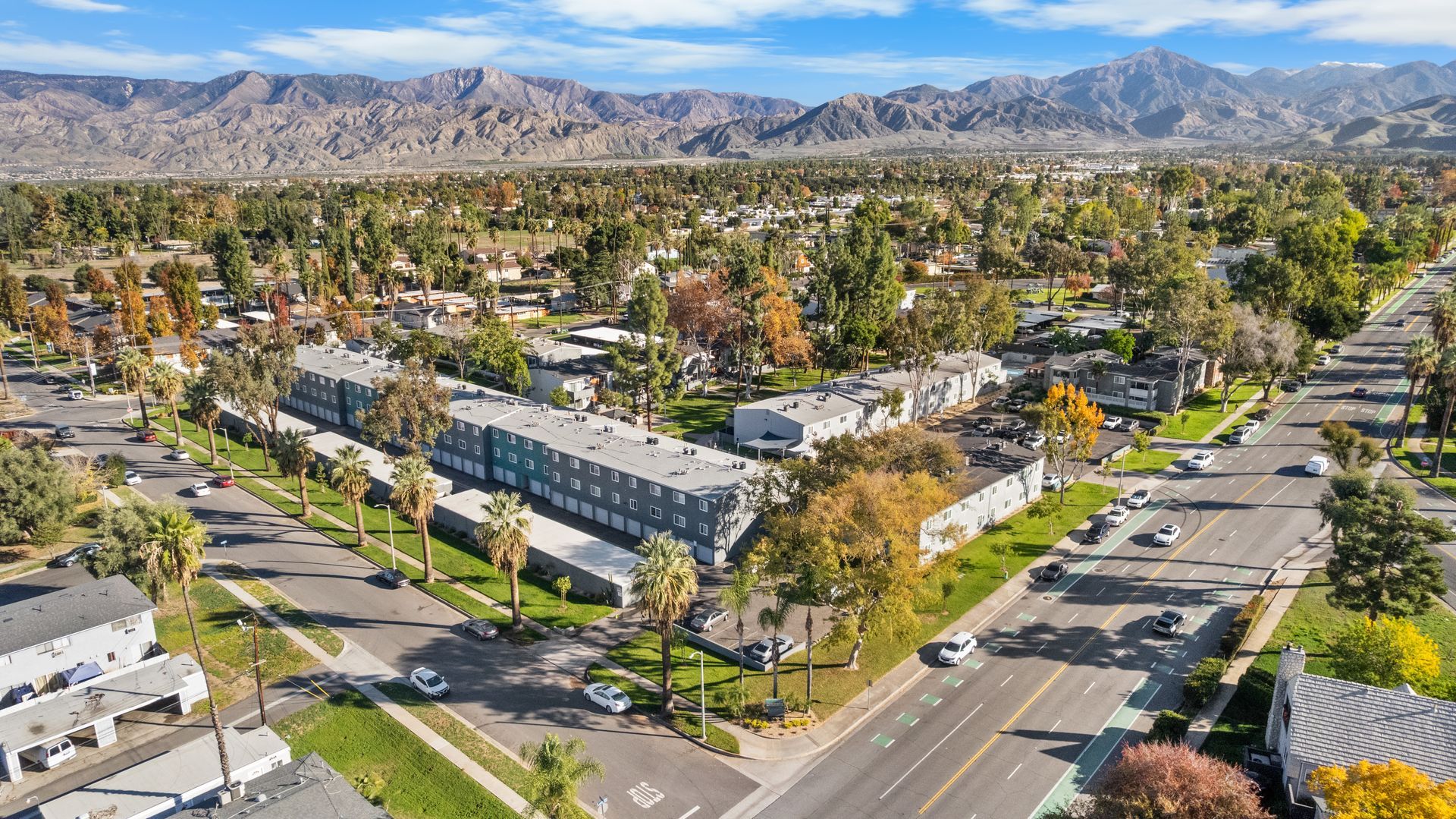 overhead view of full community