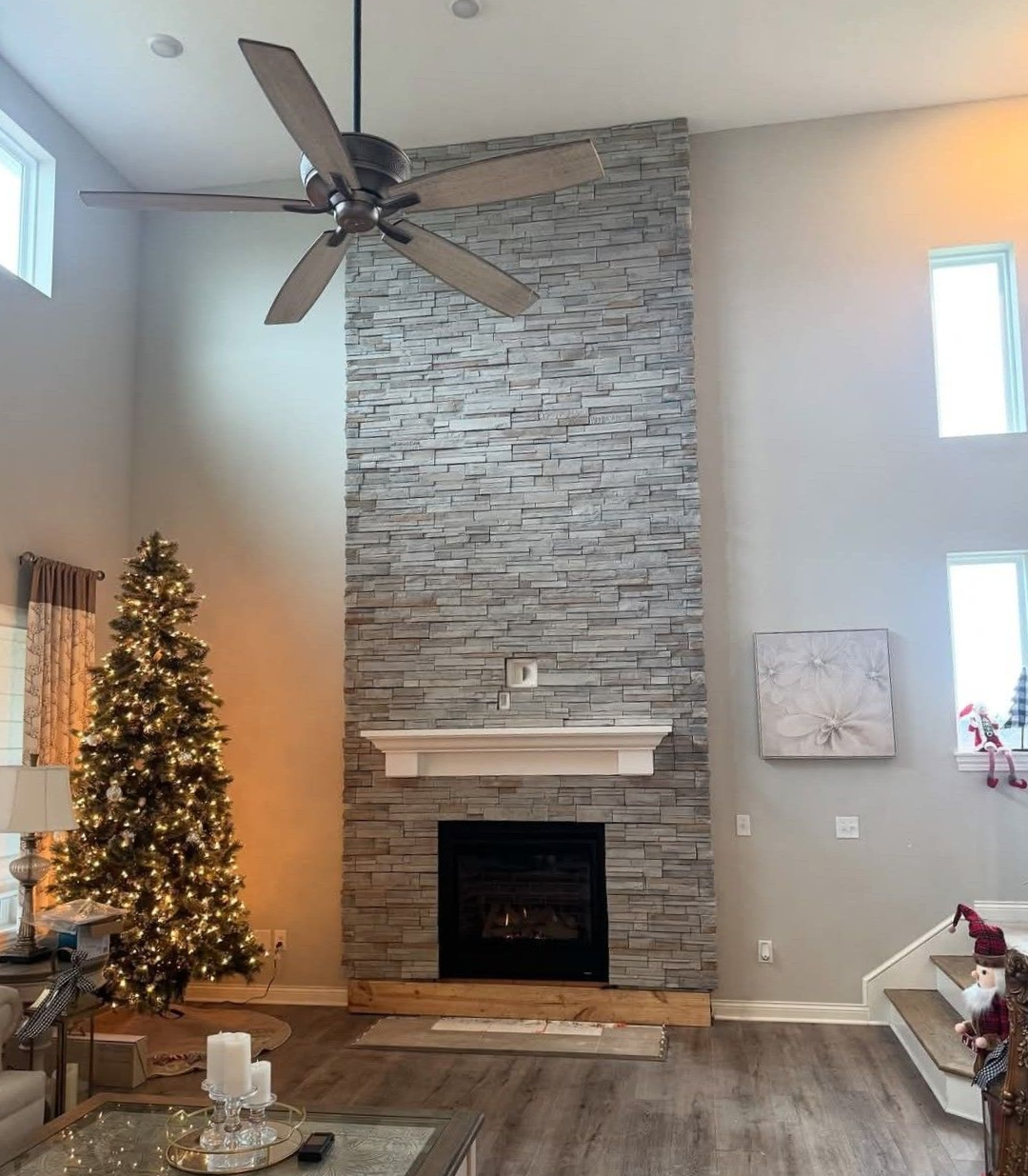After chimney & fireplace masonry repair