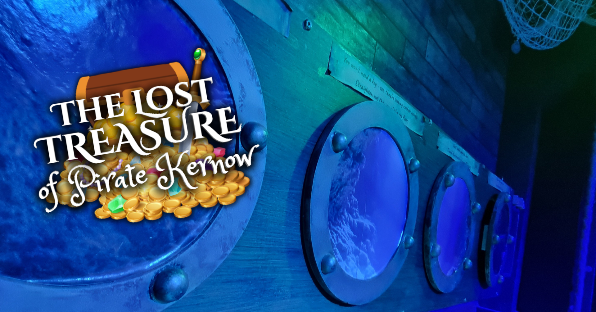 A poster for the lost treasure of pirate kernow