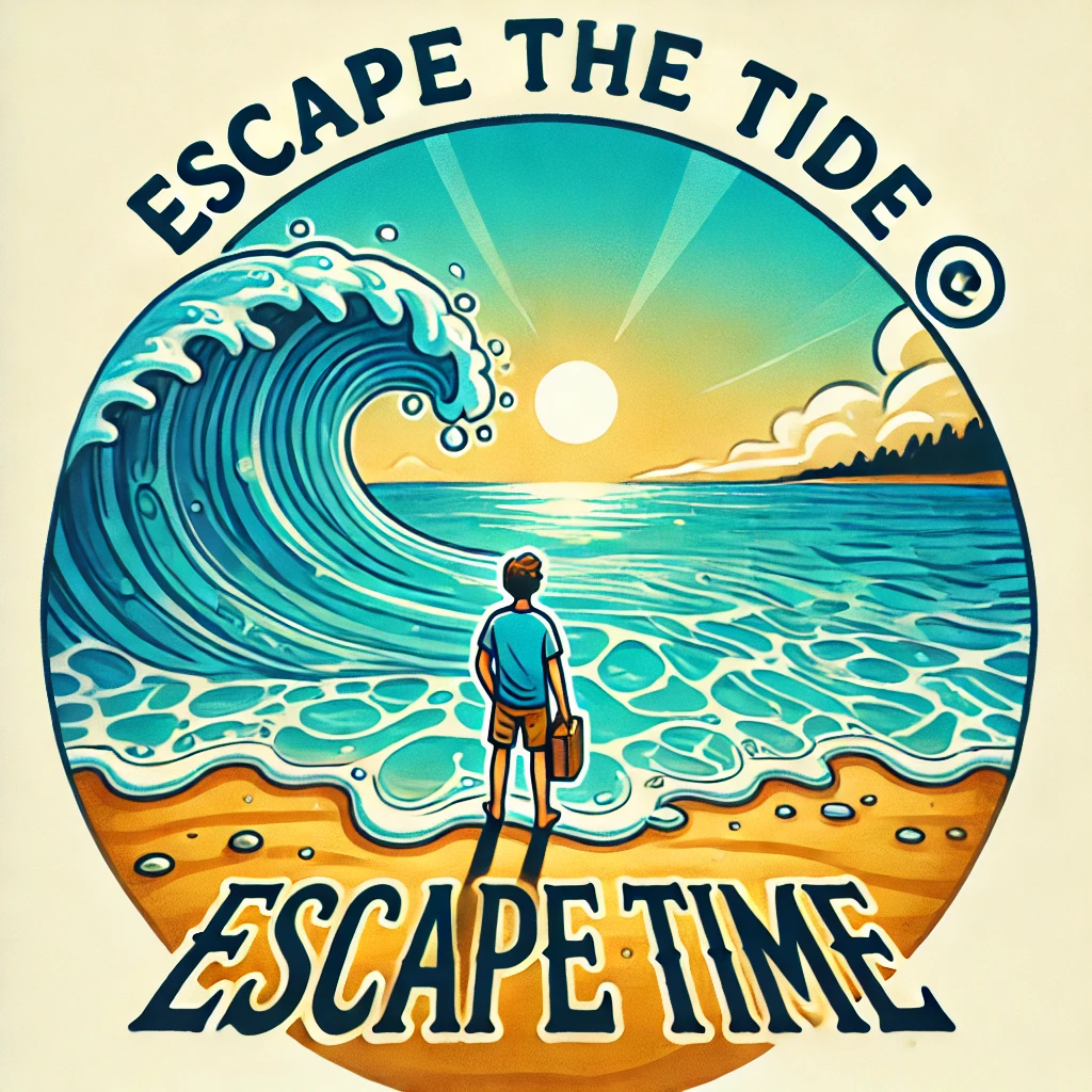 A man is standing on a beach looking at a wave. Escape Rooms Cornwall