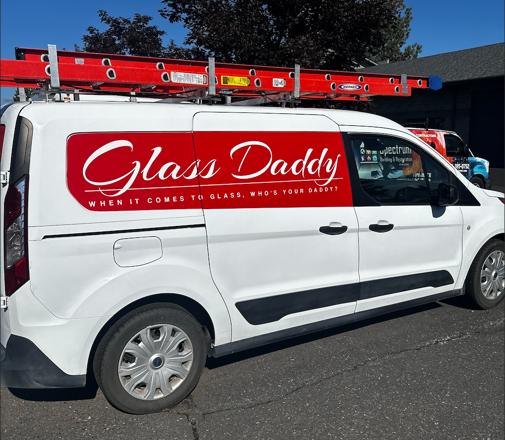 White van with