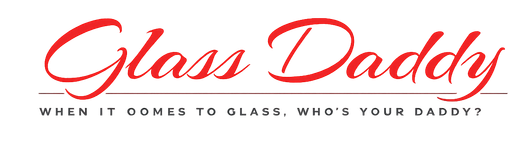 Logo reading “Glass Daddy” in red script with the tagline “When it comes to glass, who’s your daddy?”
