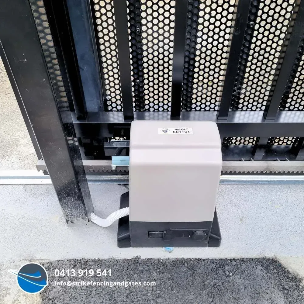Sliding Gate With an Automatic Opener — Strike Fencing & Gates In Umina, NSW