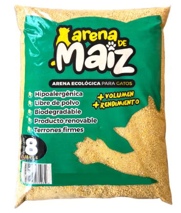 Arena para gato de Maiz 4.0KG