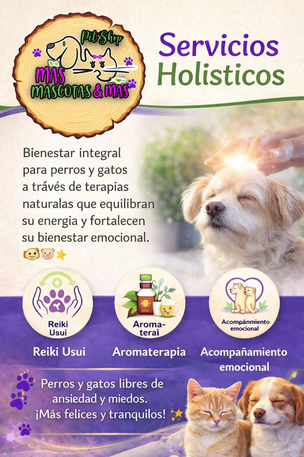 SERVICIOS HOLÍSTICOS PARA MASCOTAS