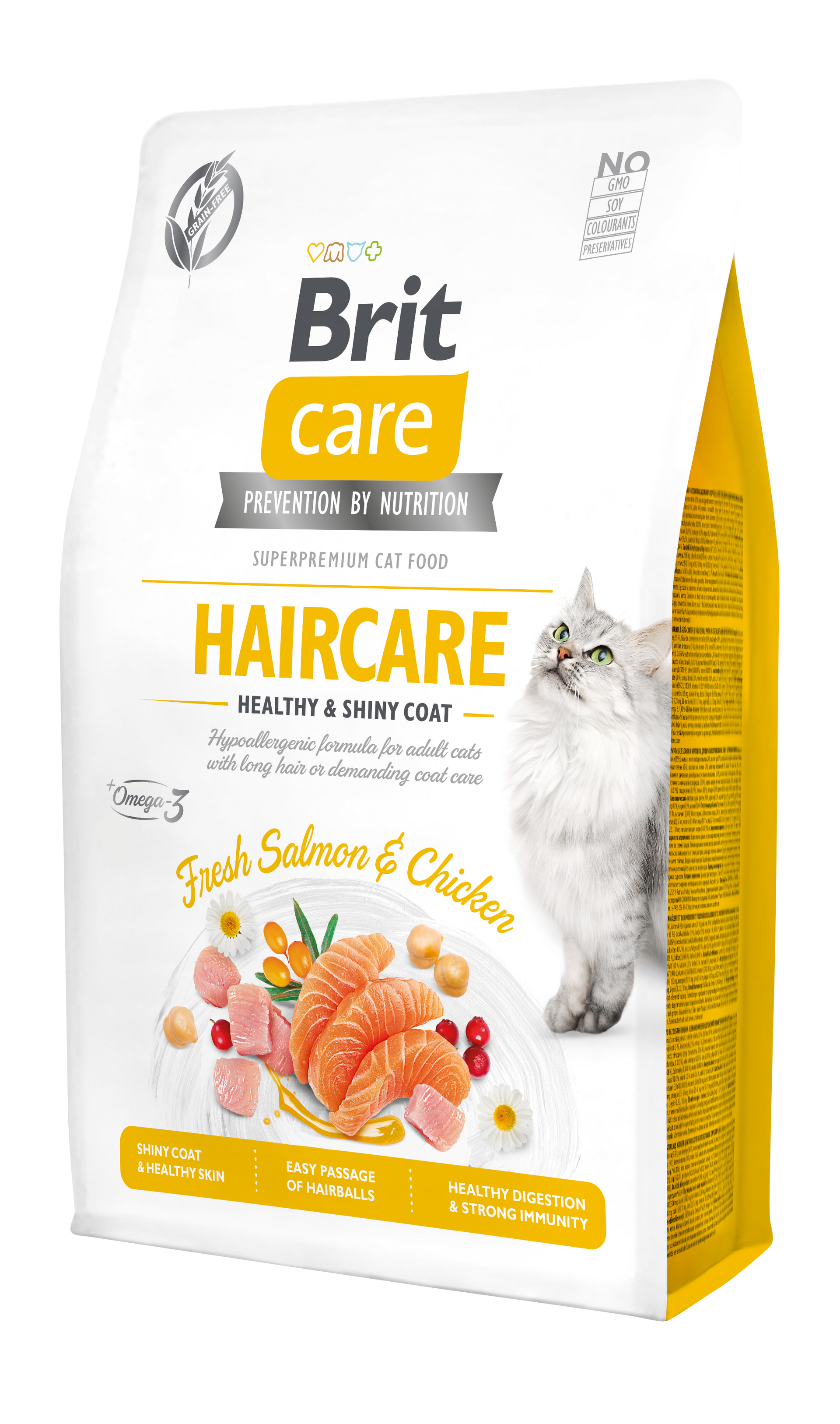Brit Care Cat Haircare Healthy & Shiny Coat - Fresh Salmon & Chicken