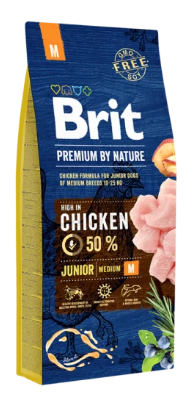 Brit Premium By Nature Junior Medium 15KG