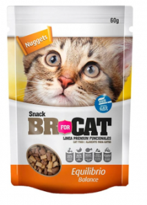 BR for CAT Snacks Nuggets para gatos Equilibrio/Balance de 60g
