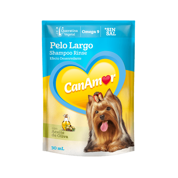 Shampoo para perros pelo largo rinse