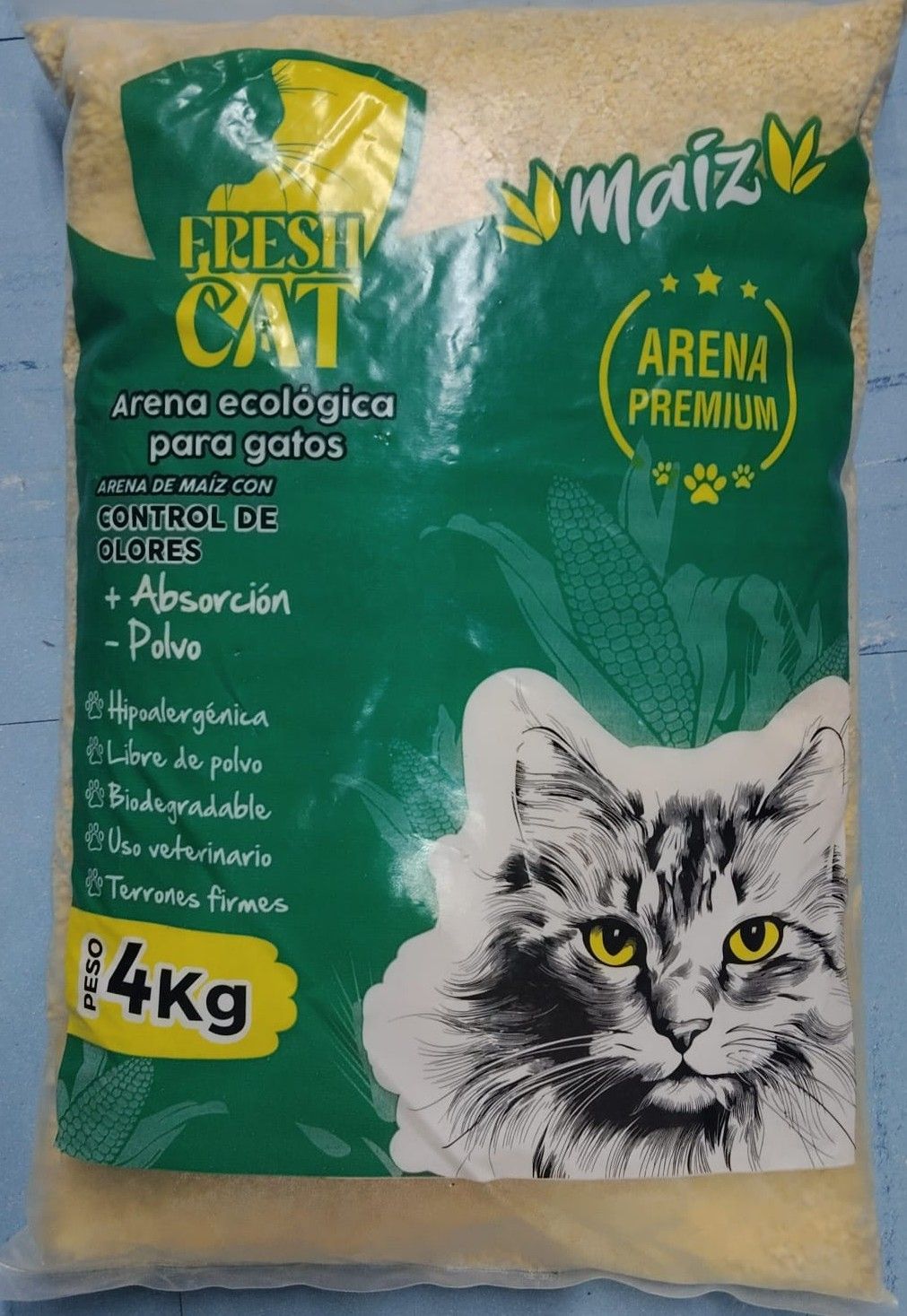 Arena para gato de Maiz 4.0KG
